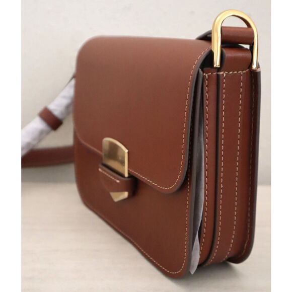 Fossil ZB192400-KH Women's O/S Brown Lennox Leather Flap Crossbody Bag - Picture 7 of 16